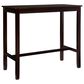 Linon Home Decor Claridge Bar Height Pub Table in Walnut Brown - Table Only, , large