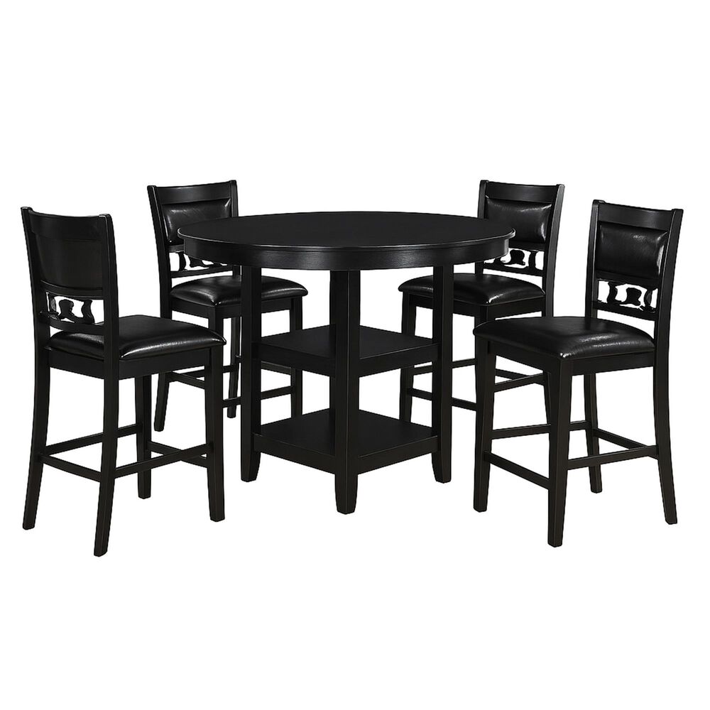 New Heritage Gia 5-Piece Counter Height Dining Set in Ebony, , large