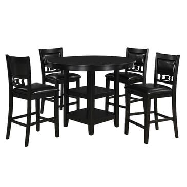 New Heritage Gia 5-Piece Counter Height Dining Set in Ebony, , large