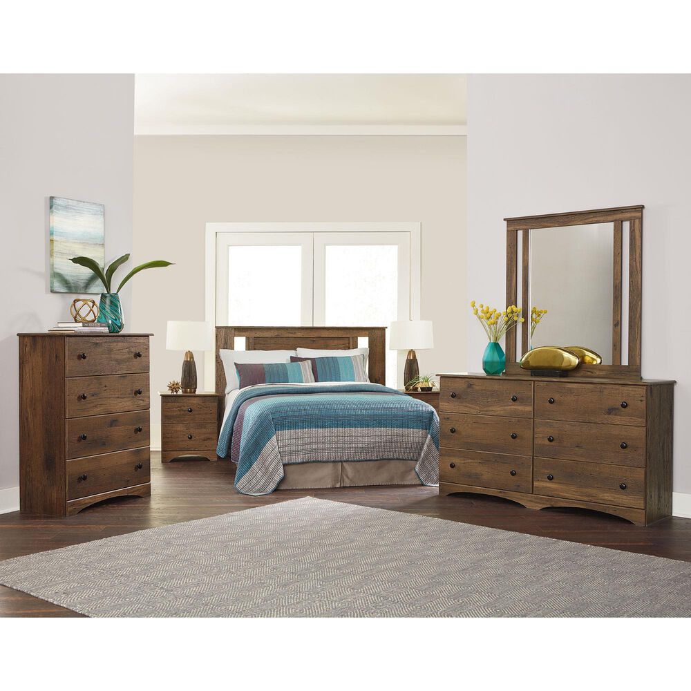 Lemoore Essential Full/Queen Headboard with Side Styles in Aspen Oak, , large