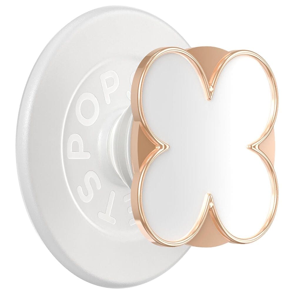 PopSockets MagSafe Circle PopGrip in Enamel Clover Rose Gold, , large