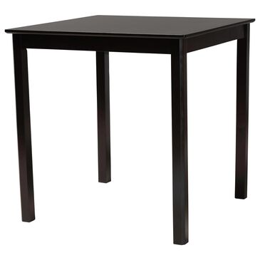 Baxton Studio Lenoir Counter Height Pub Table in Espresso Brown, , large
