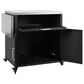 Hearth and Haven Patio Serving Cart in Matte Black, , large
