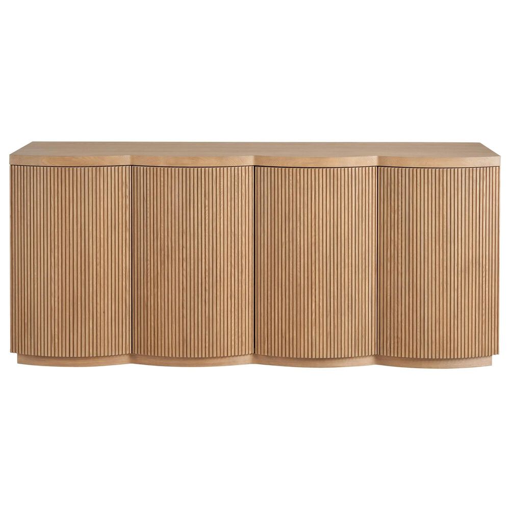 Furniture Worldwide Lumi 74&quot; Credenza in Light Brown, , large