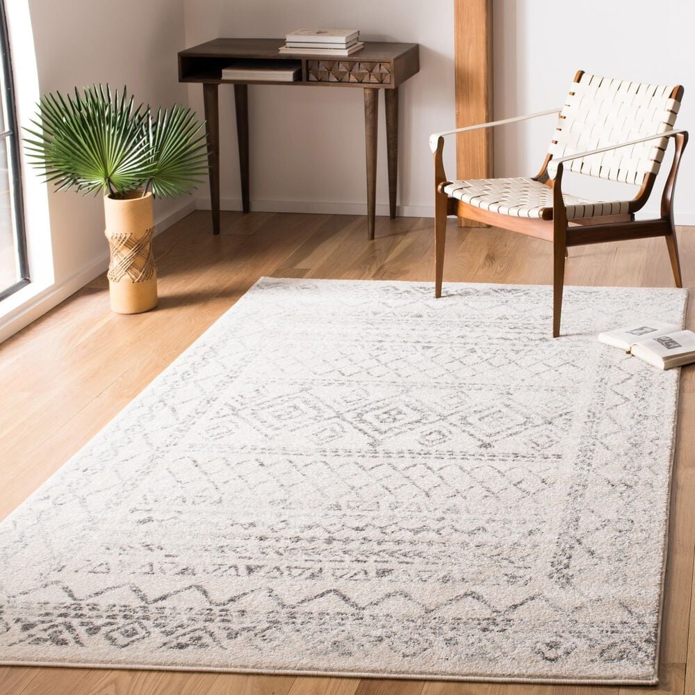 Safavieh Tulum TUL268A 6&#39; x 9&#39; Ivory and Grey Area Rug, , large