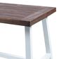 Hearth and Haven Carlie Outdoor Dining Table in Brown and White - Table Only, , large