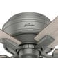 Hunter Crestfield Low Profile 42" Ceiling Fan with Lights in Matte Silver, , large