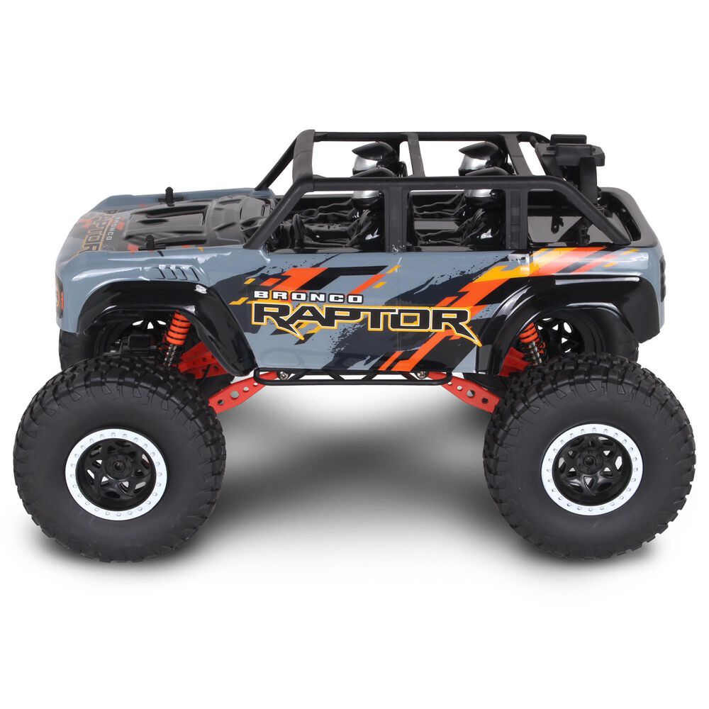Mean Machines Ford Bronco Raptor - Radio Control Xtreme Rock Crawler Toy Vehicle, , large