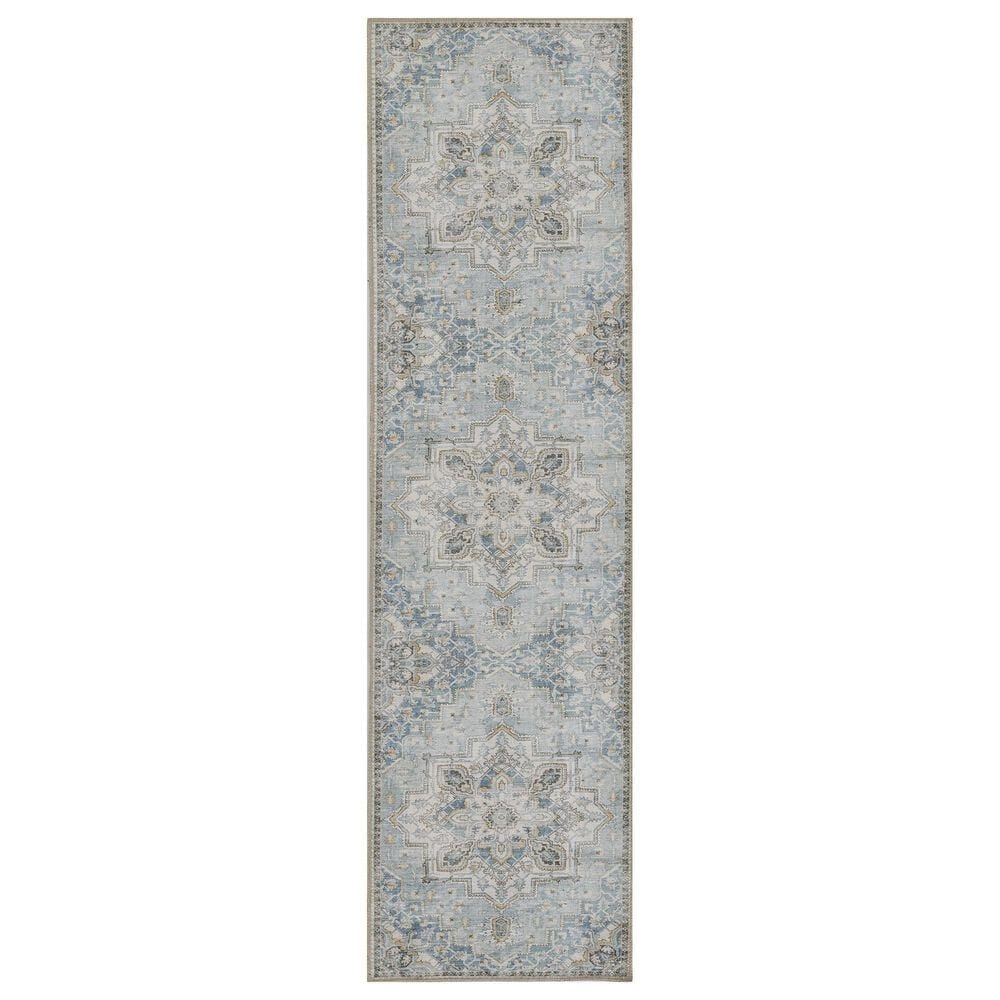 Momeni Afshar 2"3" x 7"6" Light Blue Runner, , large