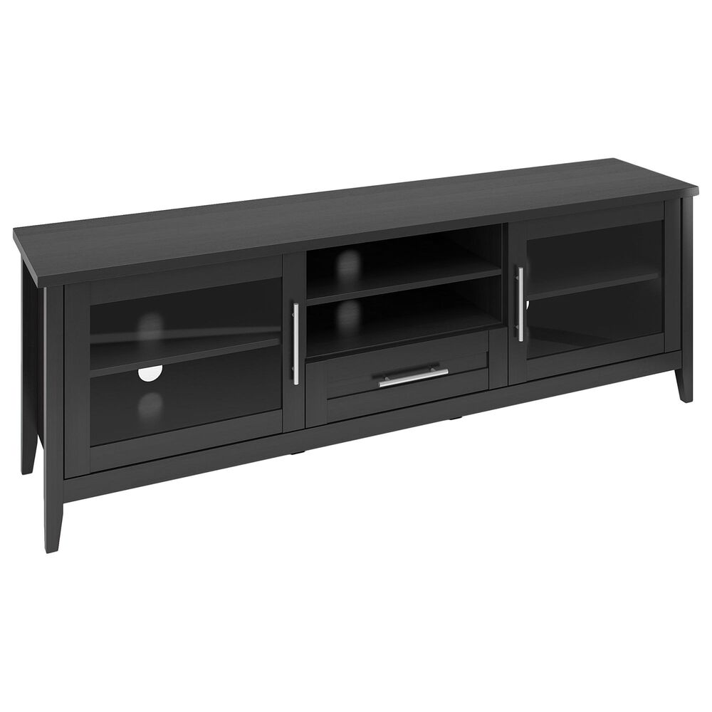 CorLiving Jackson 71" TV Console in Black Wood Grain, , large
