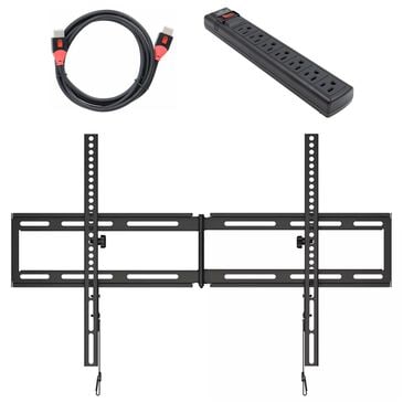 Sanus Tilting Wall Mount for 32" - 90" TVs with Red Series HDMI Cable and 7-Outlet 900J Surge Protector Power Strip in Black, , large