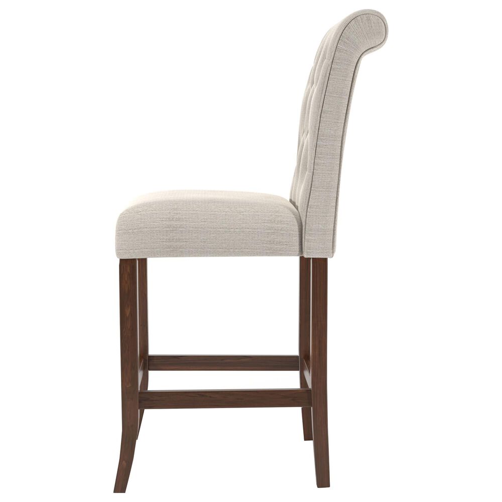 Furniture of America Zimmerman Counter Chair in Rustic Oak &#40;Set of 2&#41;, , large