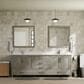 Lexora Home Jacques 80" Double Bathroom Vanity in Distressed Grey with 2 cm White Quartz Top and Rectangular Sinks, , large