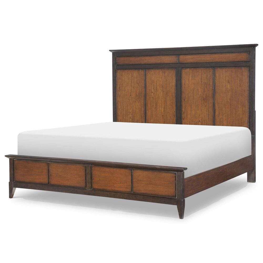Legacy Classic Fenmore 3-Piece Queen Panel Bedroom Set in Mocha and Distressed Cherry, , large