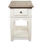 Riverside Furniture Myra 1-Drawer Side Table in Natural and Paperwhite, , large