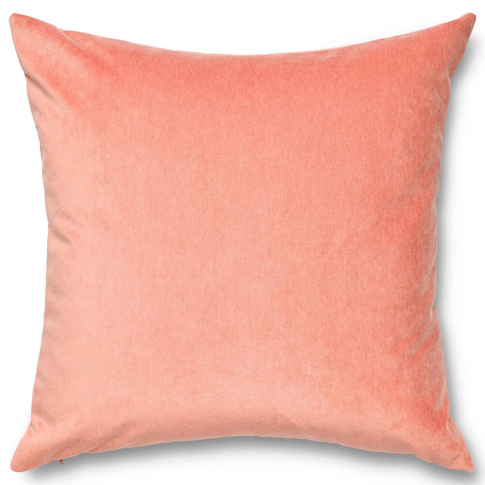 Ann Gish Fresco Velvet 20" x 20" Square Throw Pillow in Rhubarb, , large