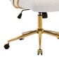 Rta Products Llc Elegant Textured Boucle Office Chair with Padded Arms in White, , large
