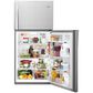 Whirlpool 19.2 Cu. Ft. Top Freezer Refrigerator with LED Interior Lighting in Monochromatic Stainless Steel, , large