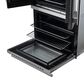 Forno Asti 30" Double Electric Wall Oven with Upper French Door in Stainless Steel, , large