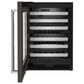 KitchenAid 24" Undercounter Wine Cellar with Left Hinge, Metal-Front Racks in Black Stainless Steel, , large