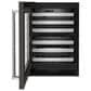KitchenAid 24" Undercounter Wine Cellar with Left Hinge, Metal-Front Racks in Black Stainless Steel, , large