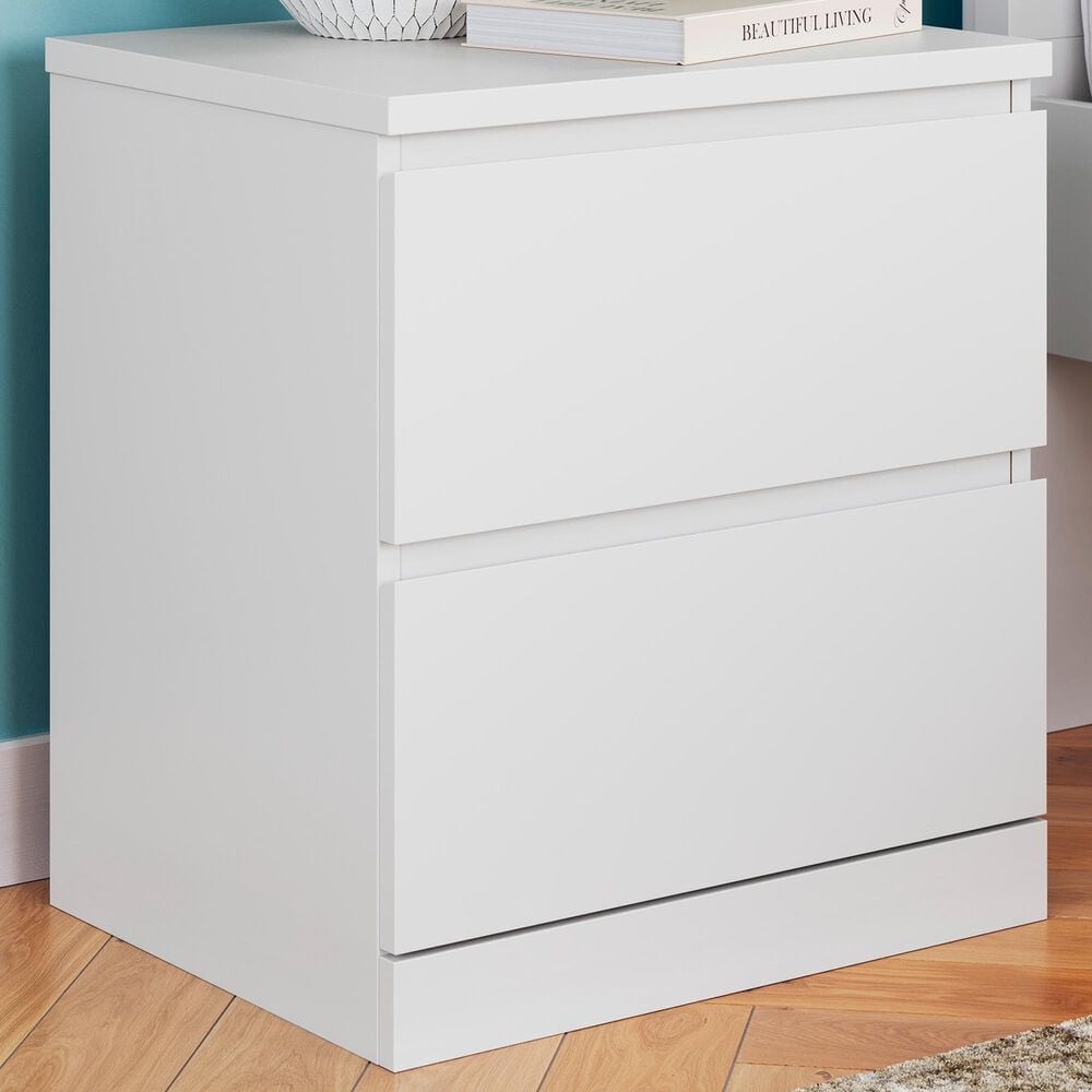 Ashley Onita 2-Drawer Nightstand in White, , large