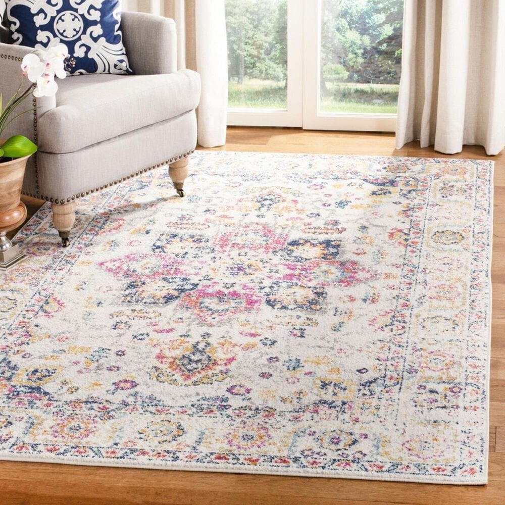 Safavieh Madison MAD603R 3&#39; x 5&#39; Fuchsia and Ivory Area Rug, , large