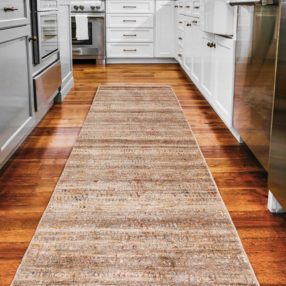 Dalyn Rug Company Neola Mocha 2'3" x 7'10" Runner, , large