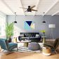 Hunter Cranbrook Low Profile 52" Ceiling Fan with Light in Gloss Black, , large