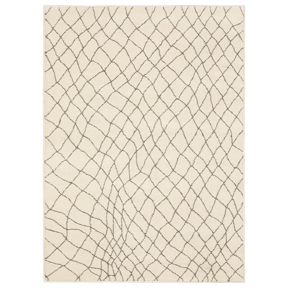 Oriental Weavers Carson Concord 738B 2"3" x 7"6" Ivory Scatter Rug, , large