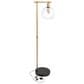 Creative Coop Caleb Floor Lamp in Antique Brass, , large
