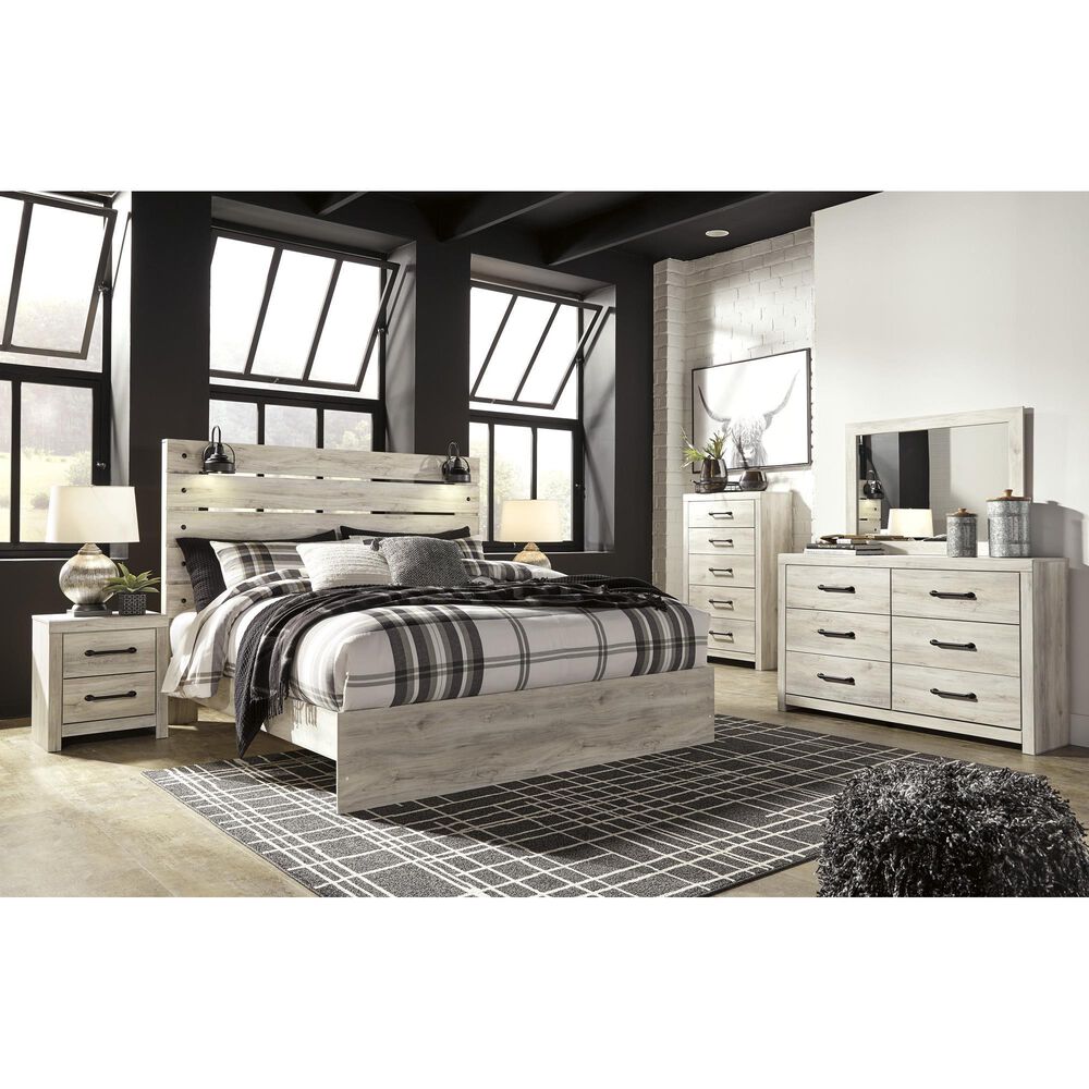 Ashley Cambeck 4 Piece Panel King Bedroom Set in Whitewash, , large