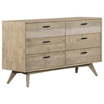 Blue River Baly 6 Drawer Dresser in Gray Sandblast Summer/Black, , large