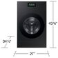 Samsung Bespoke 5.3 Cu. Ft. All-in-One Ultra Washer with AI Laundry Ventless Heat Pump Dryer Combo in Brushed Black, , large
