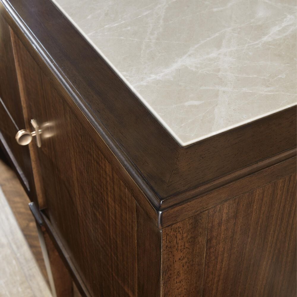 Hooker Furniture Archives 3-Drawer Server in Classic Walnut and Castle Grey, , large
