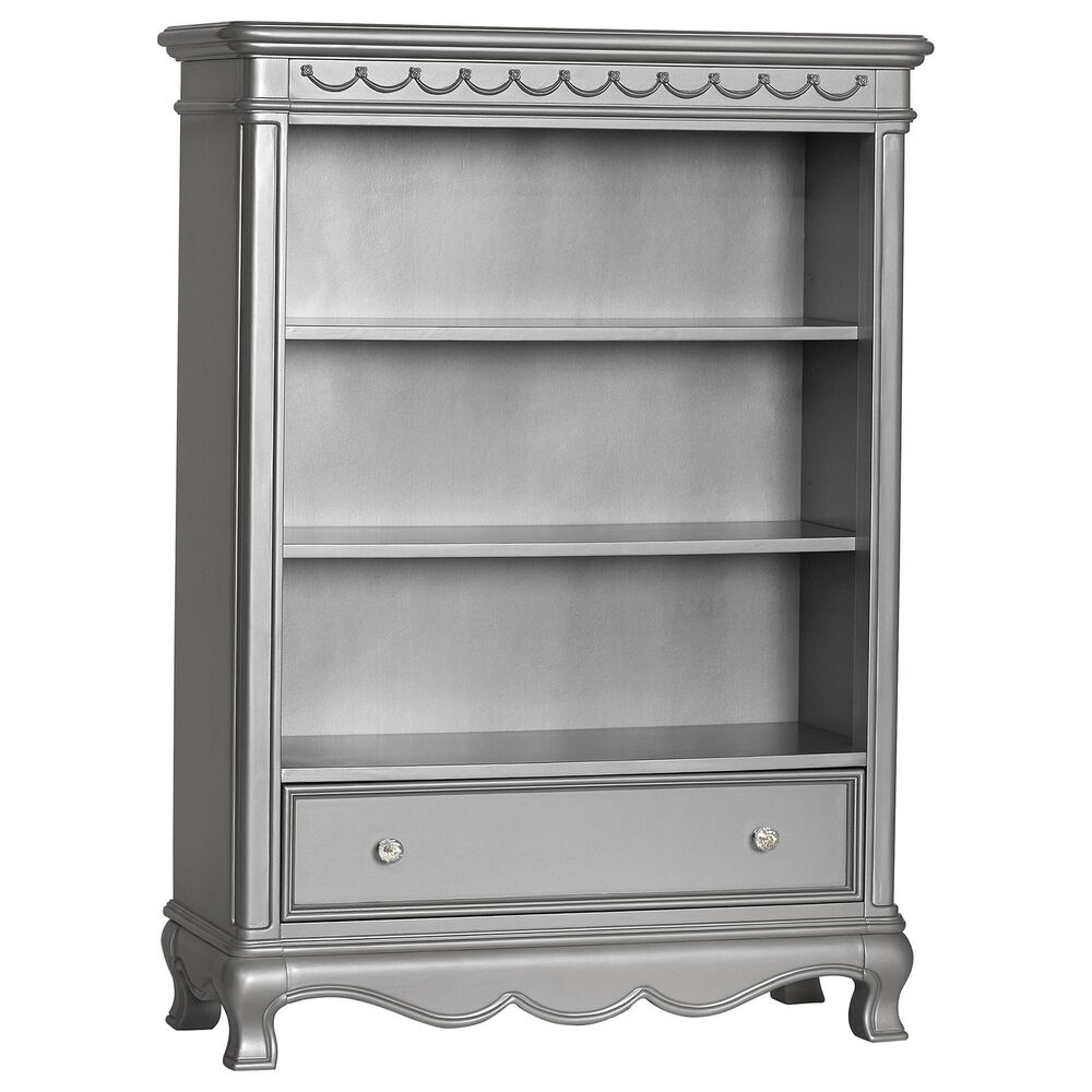 Suite Bebe Adelina 3-Shelf Bookcase in Metallic Gray, , large