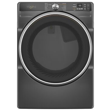 Whirlpool 7.4 Cu. Ft. Smart Front Load Gas Dryer with Steam Capabilities in Volcano Black, , large