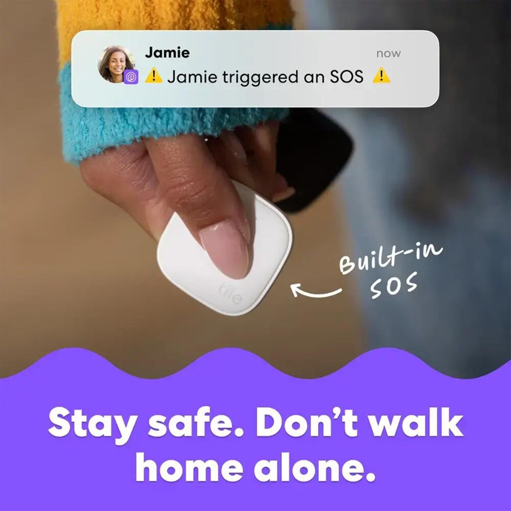 Tile by Life360 Tile Mate - Bluetooth Tracker - White, , large