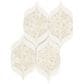 Dal-Tile Pebble Oasis Icicle 15" x 12" Petal Natural Stone Mosaic Sheet, , large