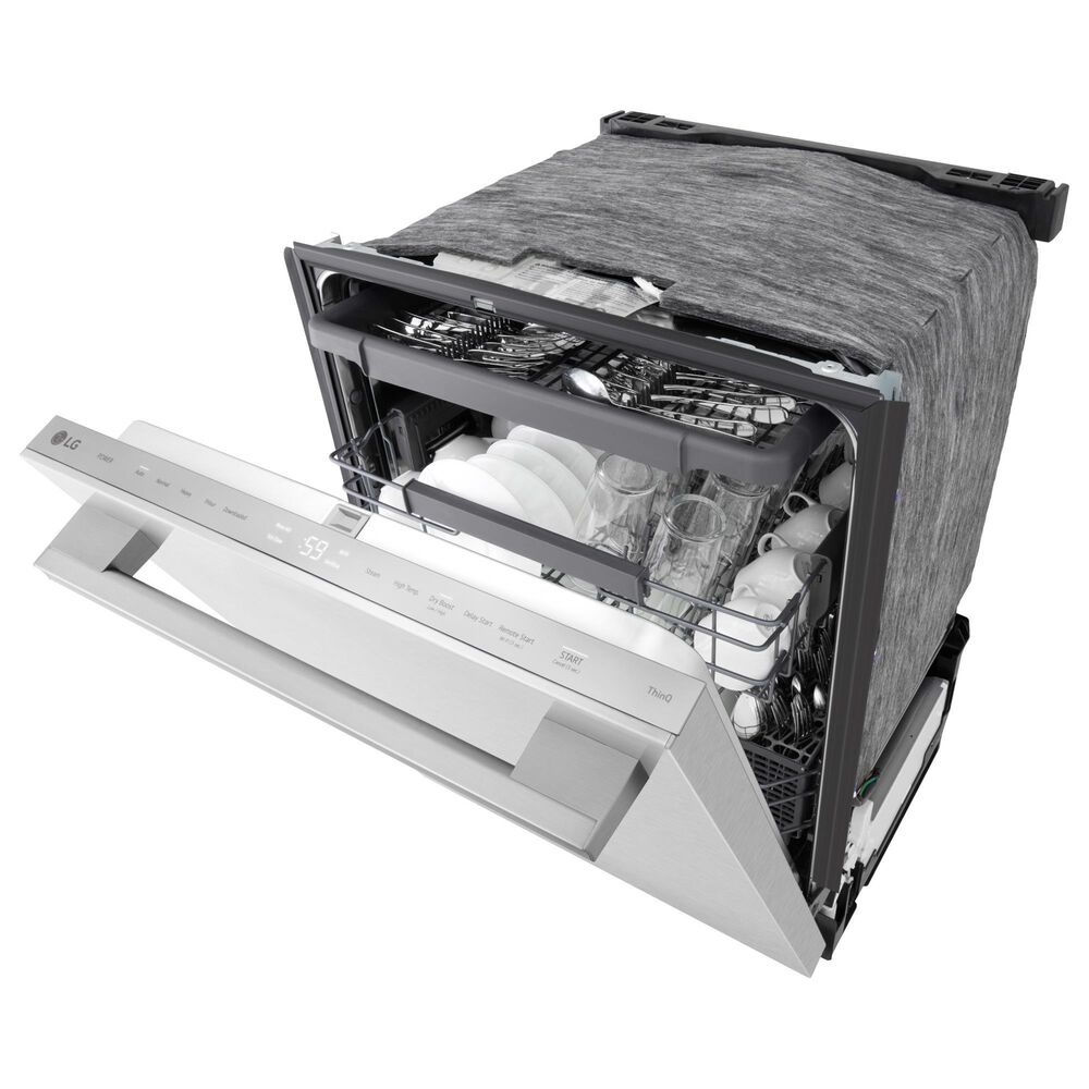 LG 24&quot; Built-In Bar Handle Dishwasher with SteamAssist in PrintProof Stainless Steel, , large