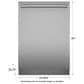 Thermador Star Sapphire 24" Professional Dishwasher in Stainless Steel, , large