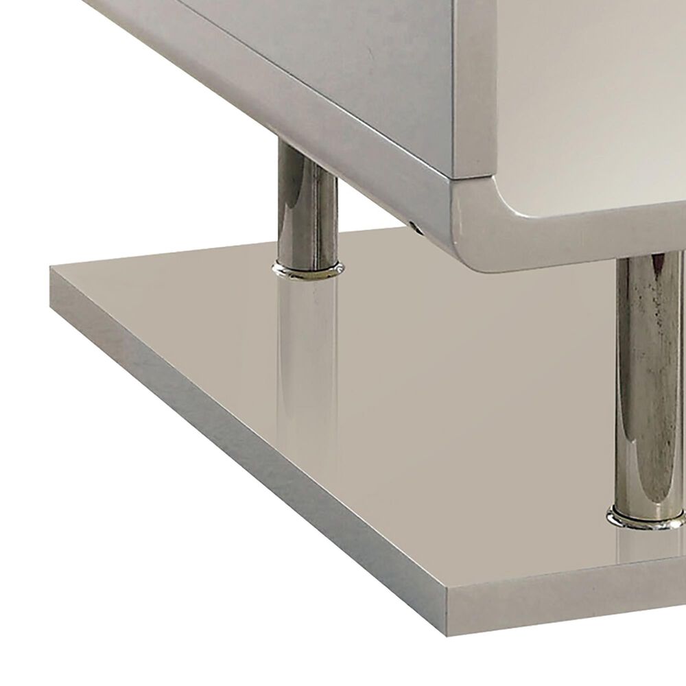 Furniture of America Appel 2-Piece Occasional Table Set in White and Chrome, , large