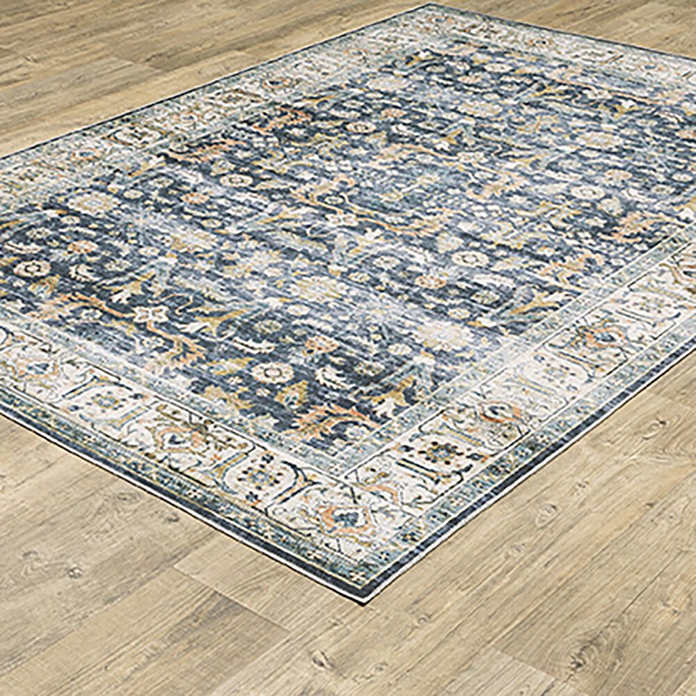 Oriental Weavers Charleston Distressed CHA05 7&#39;6&quot; x 10&#39; Blue Area Rug, , large