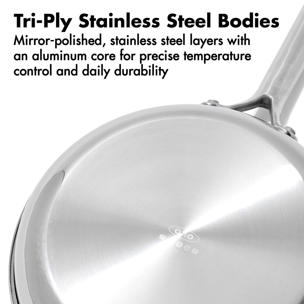 Green Pan Trident Hybrid 10-Piece Nonstick Cookware Set in Stainless Steel, , large