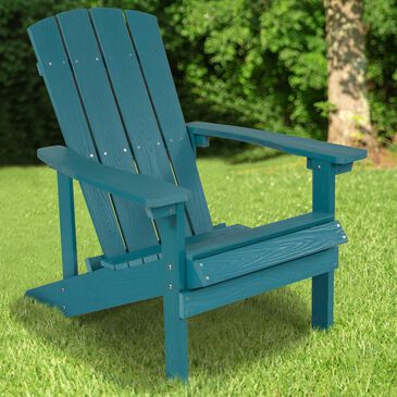 Flash Furniture Charlestown Adirondack Chair in Blue, , large