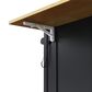 HOMLUX 48" Kitchen Island with Drop Leaf in Black and Natural, , large