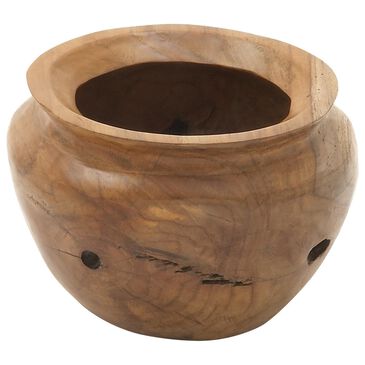 Maple and Jade Decorative Bowl in Natural Brown, , large