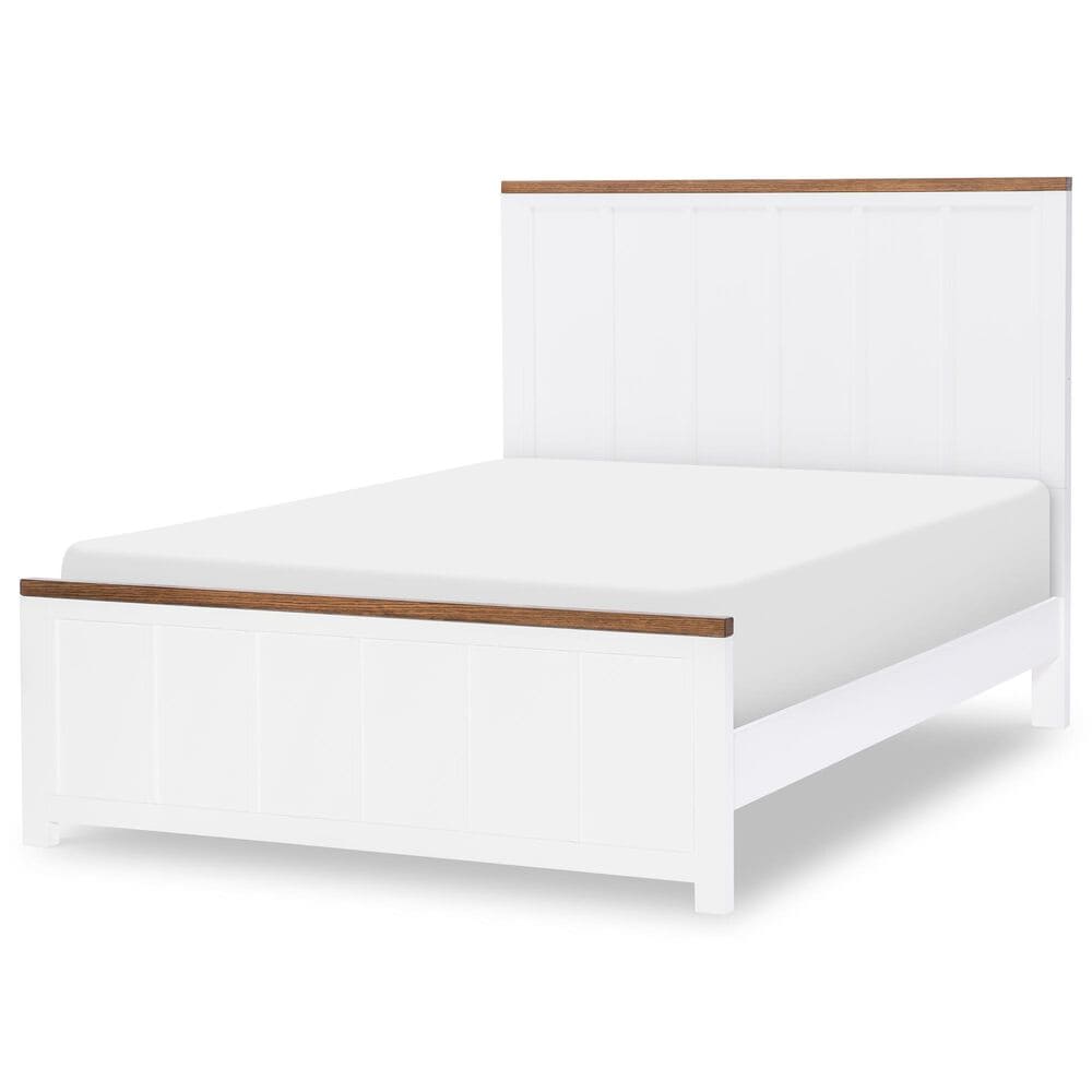 Legacy Classic Dutton Full Platform Bed in Natural White and Toasted Coconut, , large