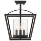 Golden Lighting Mercer 3-Light Mini Chandelier in Matte Black, , large