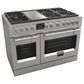 Fulgor Milano Sofia 6.5 Cu. Ft. 48" Professional Dual Fuel Range in Stainless Steel, , large
